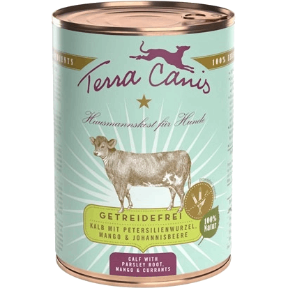 Menü Sensitive - getreidefrei - 400 g - Kalb mit Petersilienwurzel, Mango & Johannisbeere