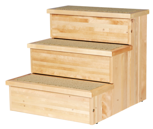 Treppe Holz natur - 40 × 38 × 45 cm