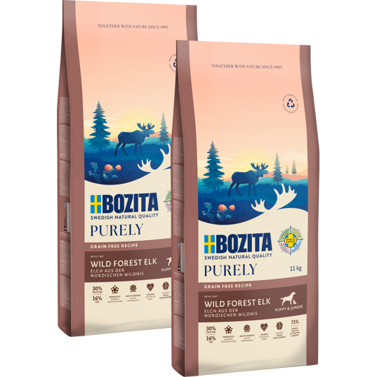 Bozita Dog Purely Puppy & Junior Small Elch