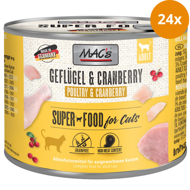 MAC's Cat Geflügel & Cranberry 200 g