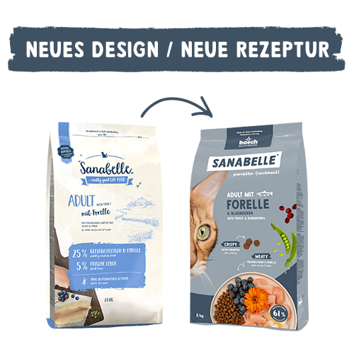 Sanabelle Adult mit Forelle