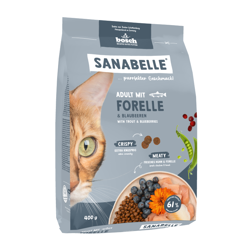 Sanabelle Adult mit Forelle