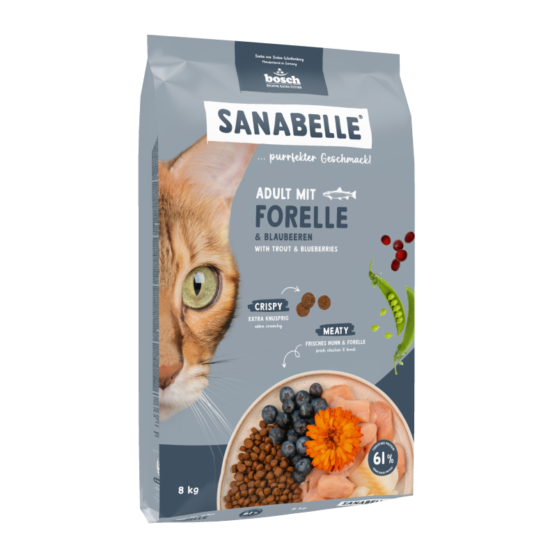 Sanabelle Adult mit Forelle