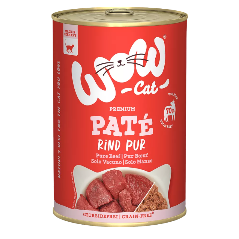 Wow Cat Dose Adult Rind Pur 400g