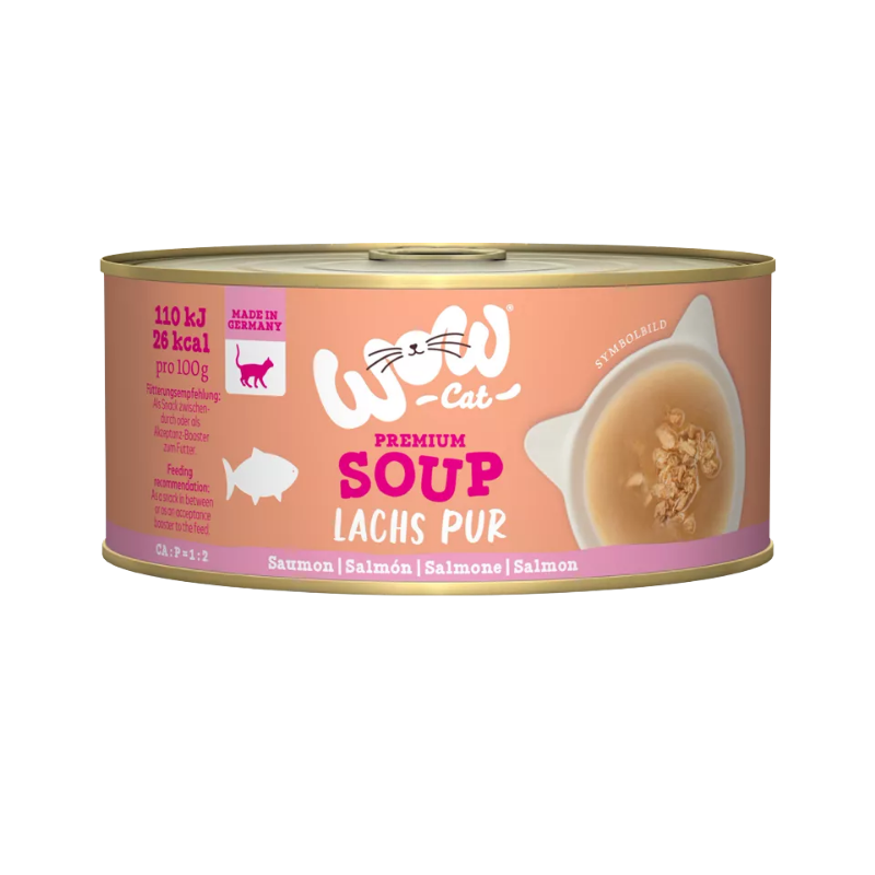 Wow Cat Dose Adult Suppe mit Lachs