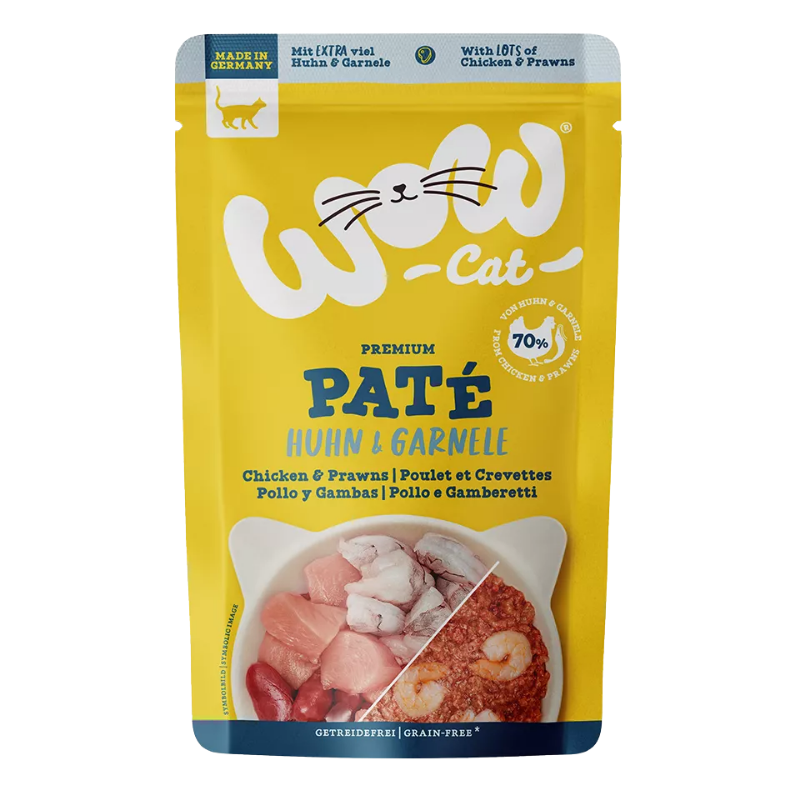 Wow Cat PB Adult Huhn & Garnelen 125g