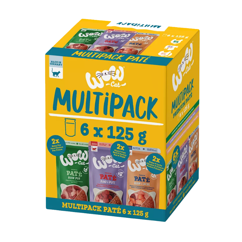 Wow Cat PB Adult Multipack 6x125g