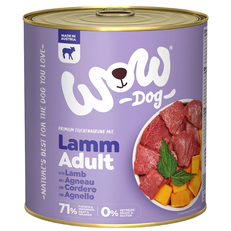 Wow Dog Dose Adult Lamm 800g