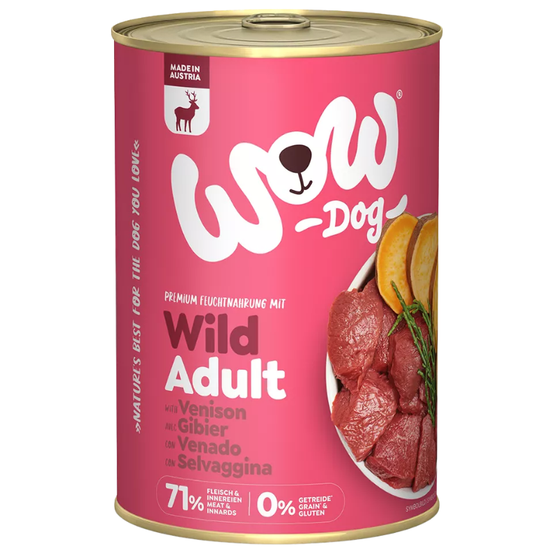 Wow Dog Dose Adult Wild 400g