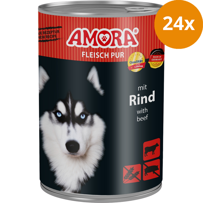 AMORA Fleisch Pur Adult Rind 400 g