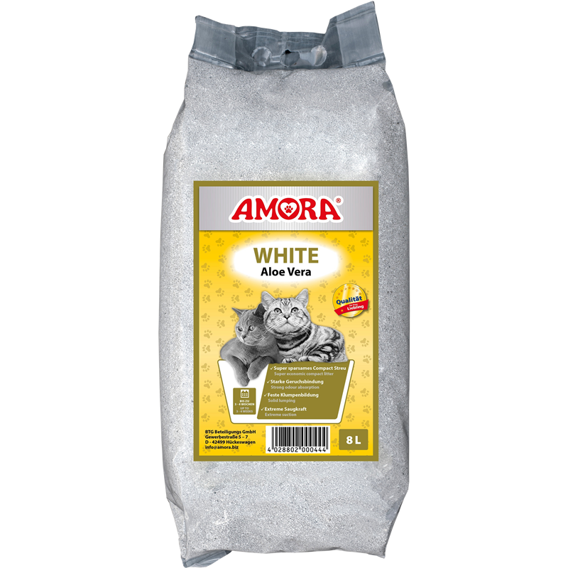 AMORA Katzenstreu White Aloe Vera