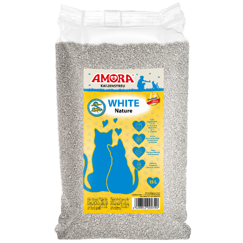 AMORA Katzenstreu White Nature