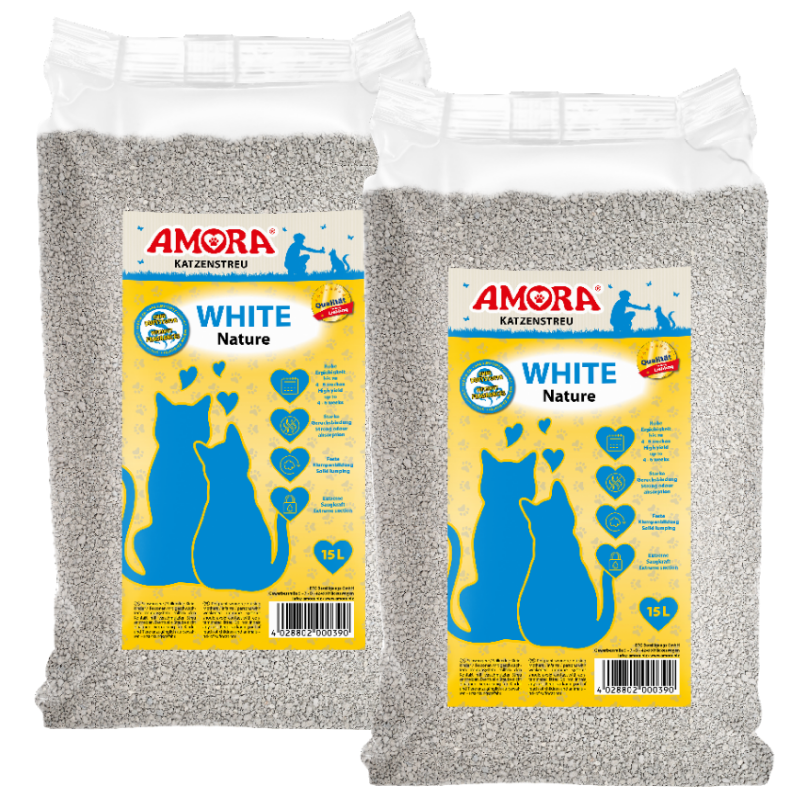 AMORA Katzenstreu White Nature