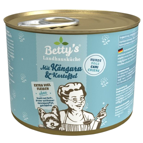 Bettys Landhausküche Hund Dose Känguru & Kartoffeln 200 g