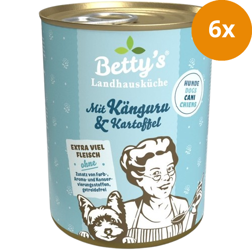 Bettys Landhausküche Hund Dose Känguru & Kartoffeln 400 g