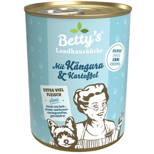 Bettys Landhausküche Hund Dose Känguru & Kartoffeln 400 g