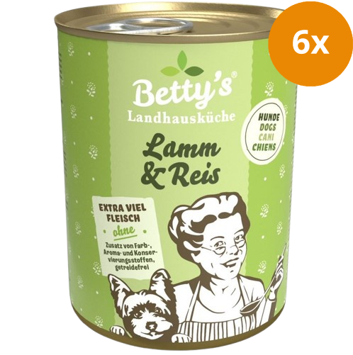 Bettys Landhausküche Hund Dose Lamm & Reis 400 g