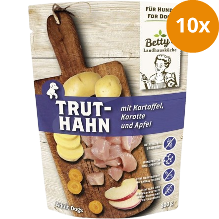 Bettys Landhausküche Hund FB Truthahn mit Kartoffel 300 g