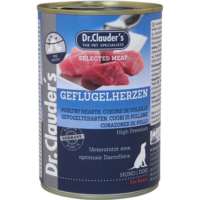 Dr.Clauder's Selected Meat Geflügelherzen 400 g
