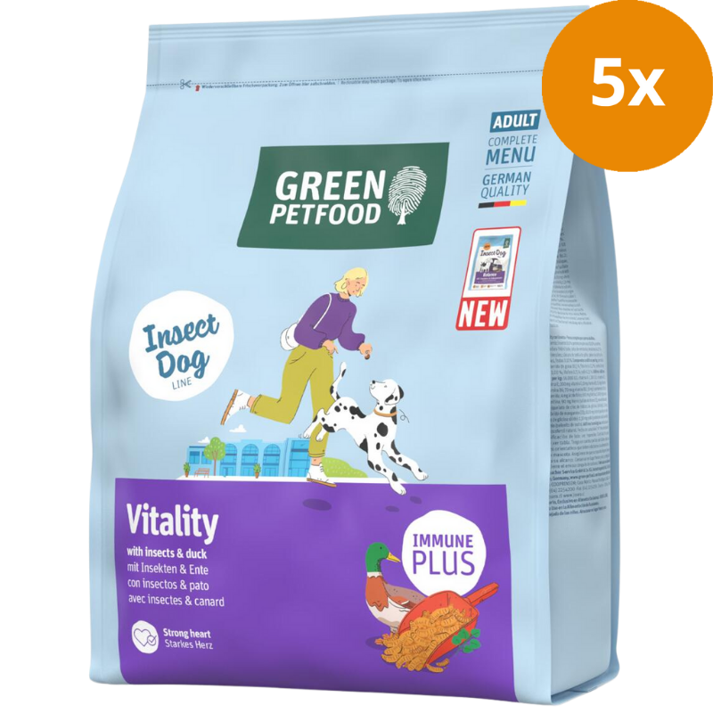Green Petfood InsectDog Vitality with Insects