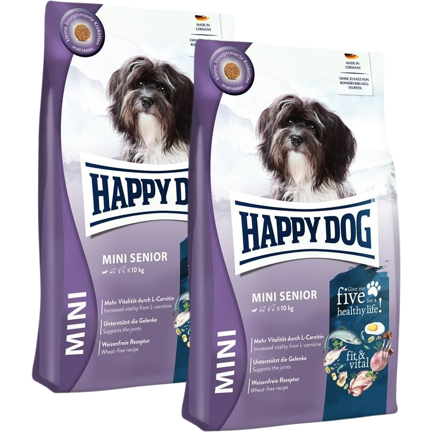 Sparpaket Happy Dog Fit & Vital Mini Senior 2 x 4 kg