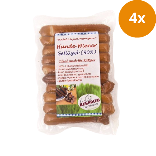 KEKSDIEB Hunde-Wiener Geflügel 180 g
