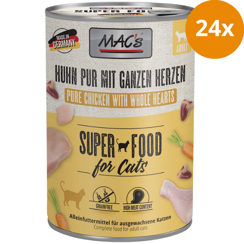 MAC's Cat Huhn mit ganzen Geflügelherzen 400 g
