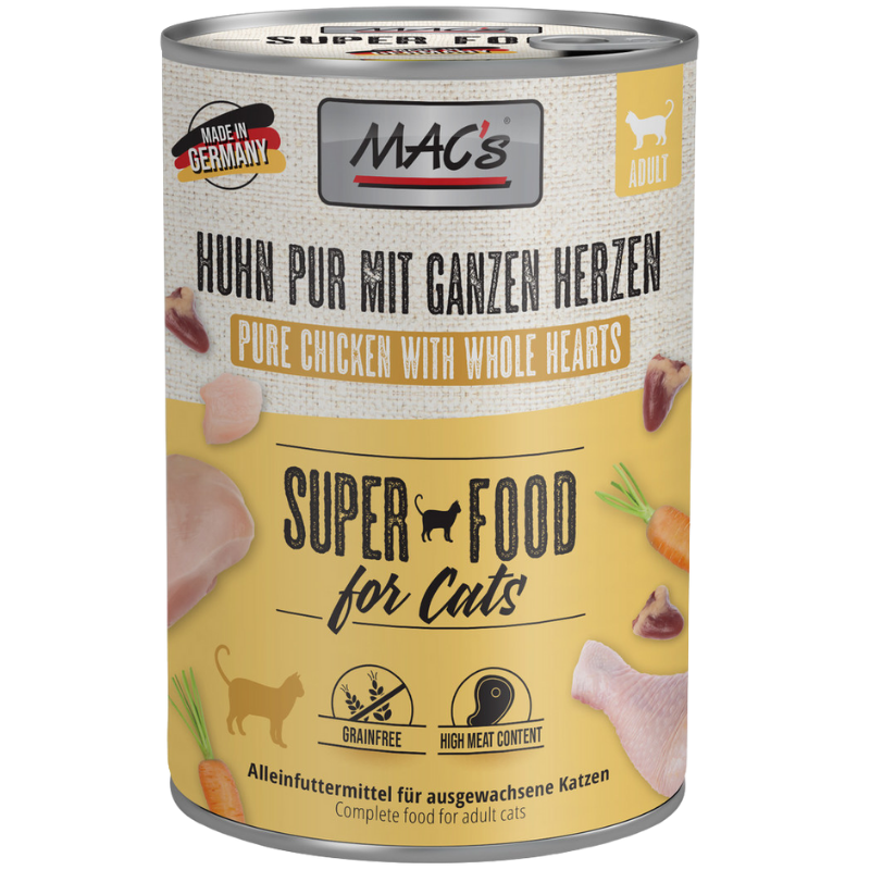 MAC's Cat Huhn mit ganzen Geflügelherzen 400 g