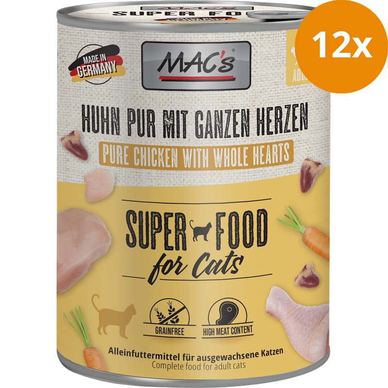 MAC's Cat Huhn mit ganzen Geflügelherzen 800 g