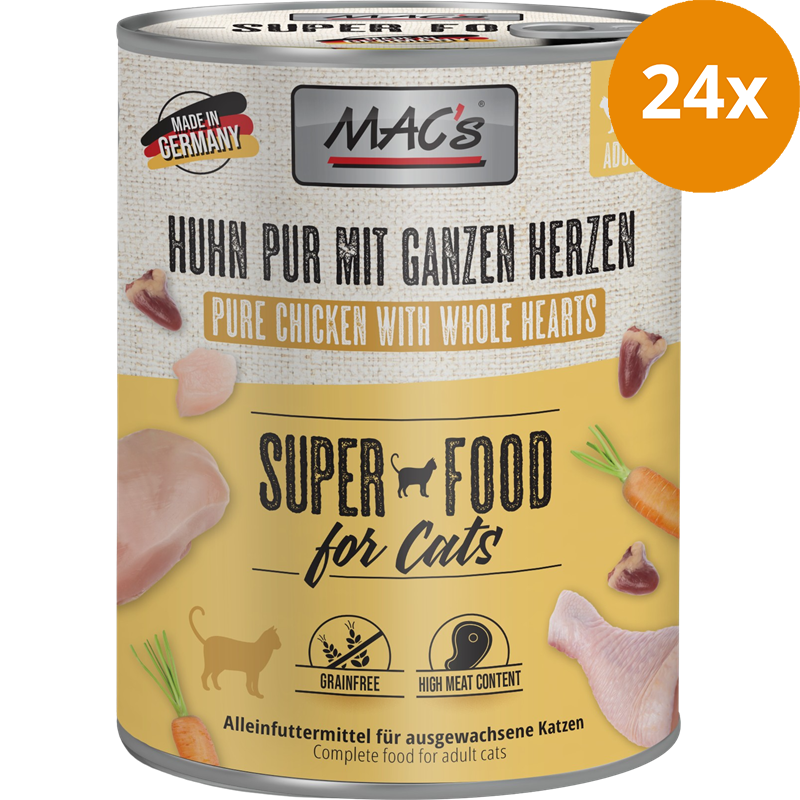 MAC's Cat Huhn mit ganzen Geflügelherzen 800 g