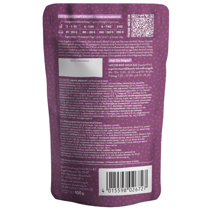 Sanabelle Freshe Mieze Huhn 100 g