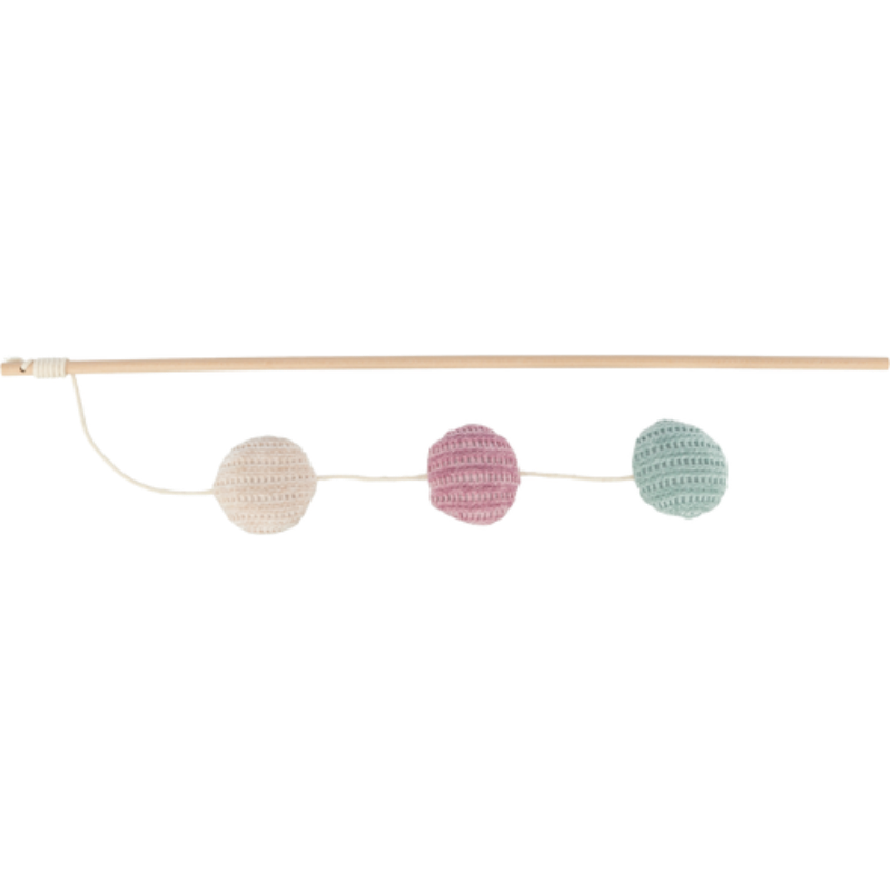 TRIXIE Spielangel mit 3 Bällen