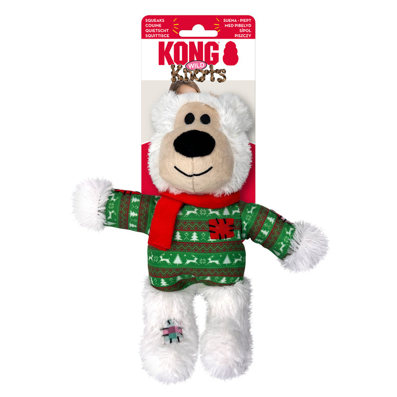 KONG Holiday Wild Knots Bear