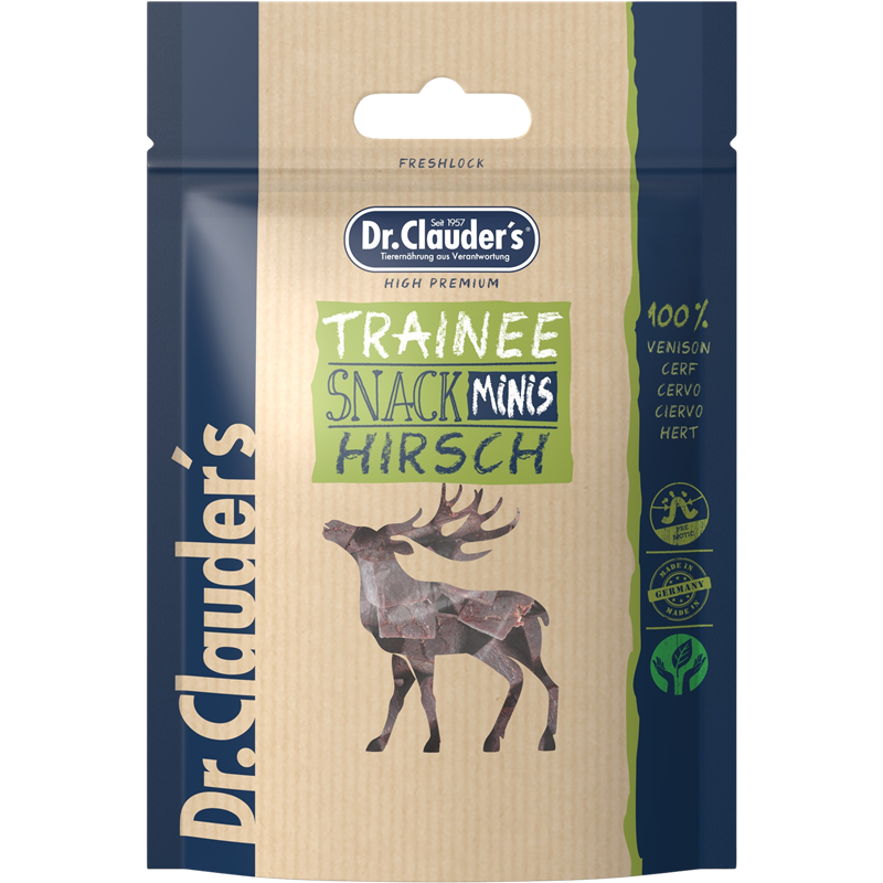 Dr.Clauder's Dog Snack Trainee Mini Hirsch 10 x 50 g