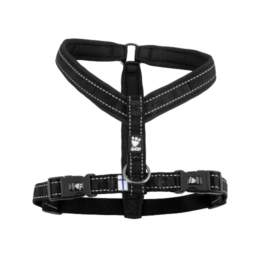 Hurtta Casual Y-Hundegeschirr schwarz - 3XS (28 – 35 cm)