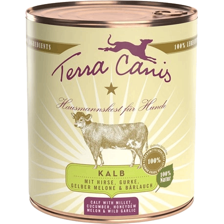 Menü Classic - 800 g - Kalb mit Hirse, Gurke, gelber Melone & Bärlauch
