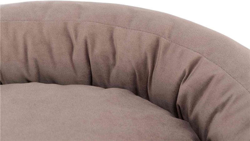 Bett Talia, oval braun - 100 × 85 cm