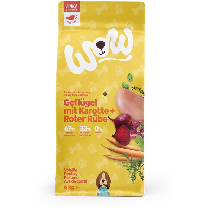 Wow Dog Trocken Junior Geflügel