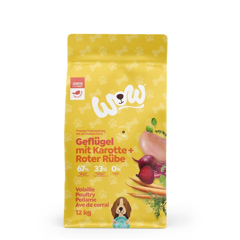 Wow Dog Trocken Junior Geflügel