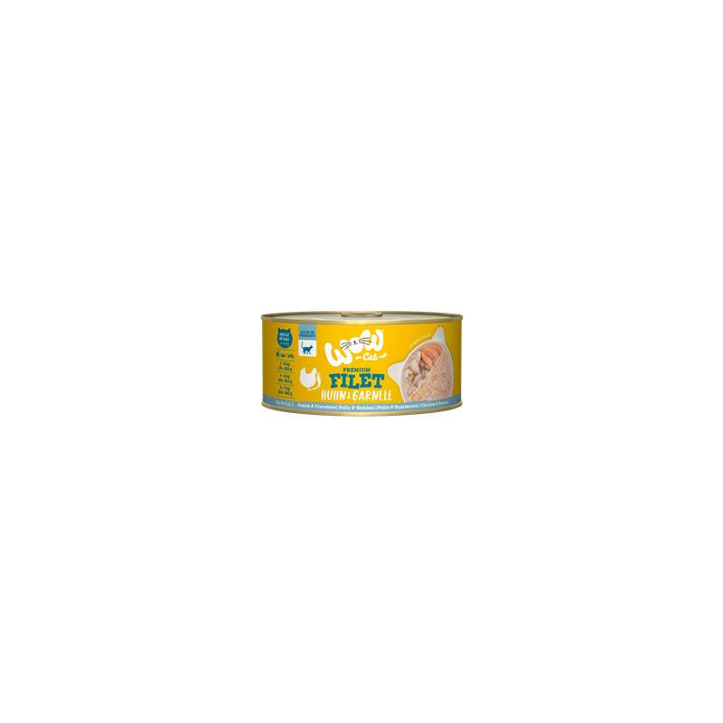 Wow Cat Dose Adult Hühnerfilet mit Garnelen 70g