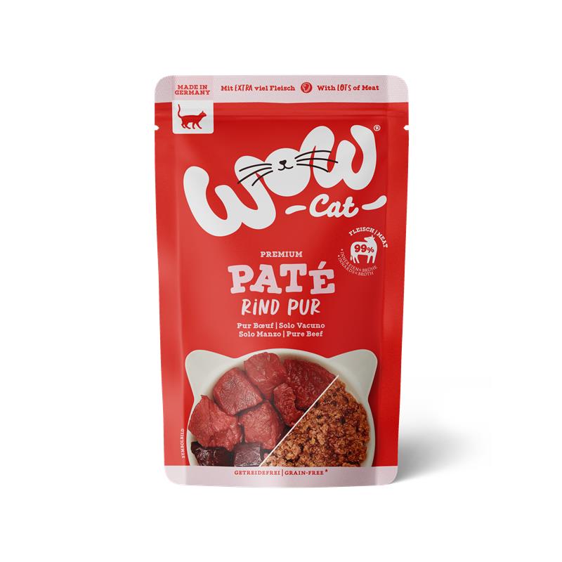 Wow Cat PB Adult Rind Pur 125g