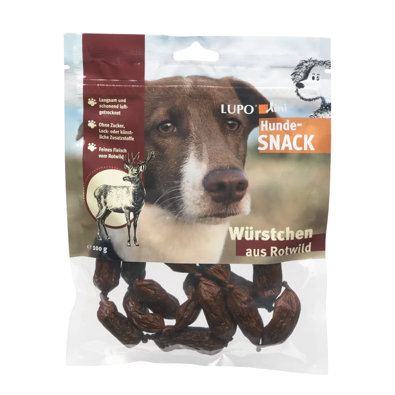 Luposan Lupolini Hundewürstchen Rotwild 100 g
