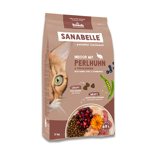 Sanabelle Indoor mit Perlhuhn