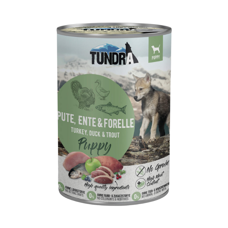 Tundra Dog Dose Puppy Pute, Ente & Forelle 400g
