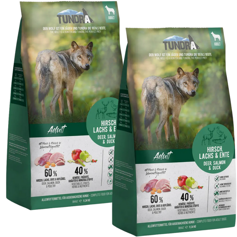 Tundra Hirsch, Ente, Lachs