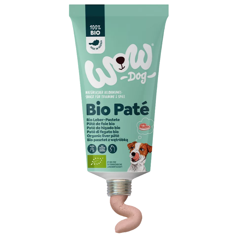 Wow Dog Bio Leberpastete in der Tube 80 g
