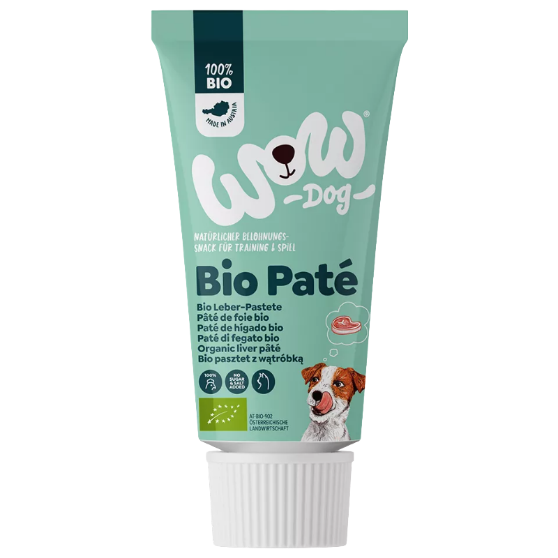 Wow Dog Bio Leberpastete in der Tube 80 g