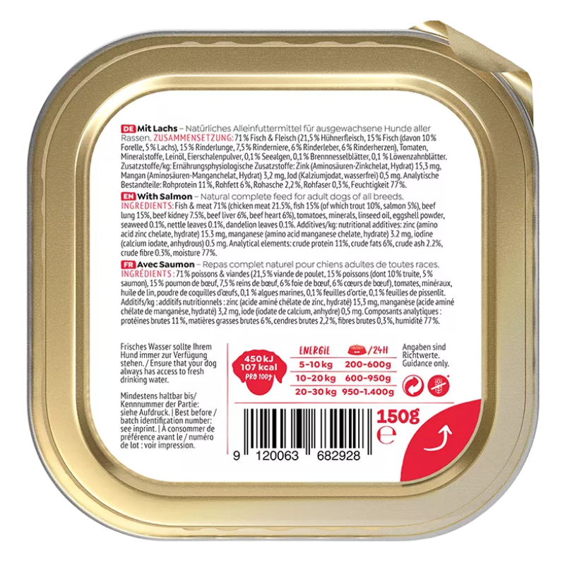 Wow Dog Schale Adult Lachs 150g