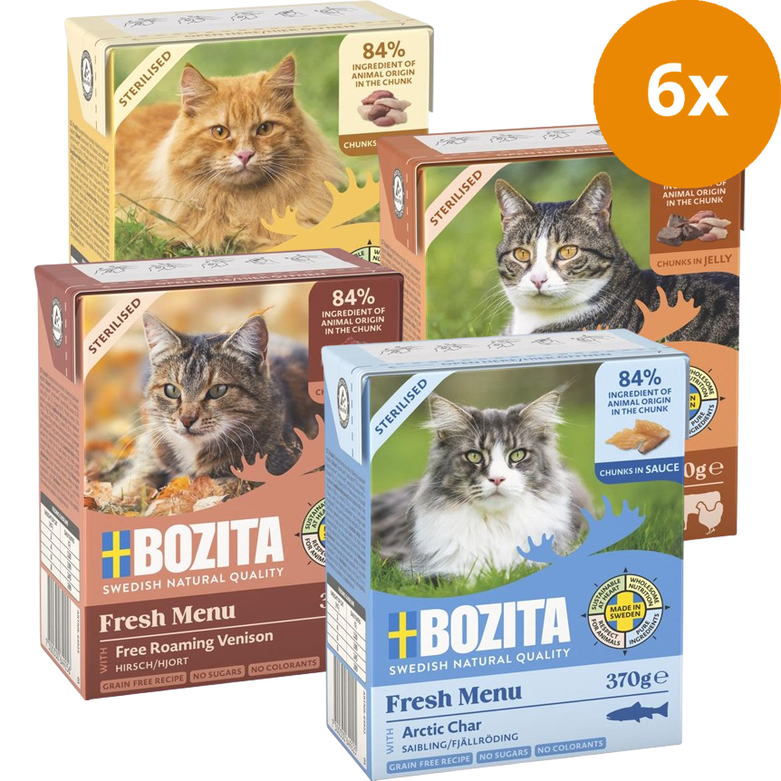 Bozita Megapack Sterilised 24er in Gelee und Sauce