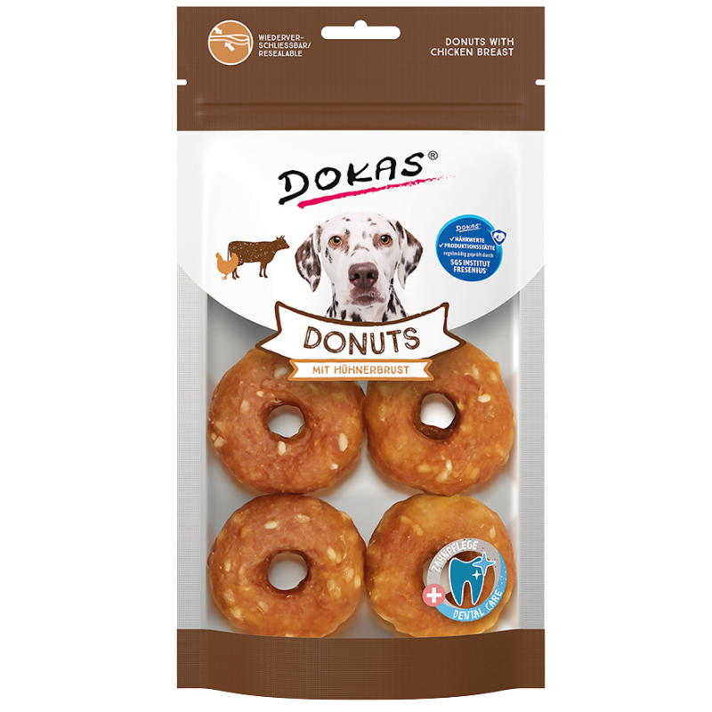 Dokas Dog Donuts mit Hühnerbrust 160 g